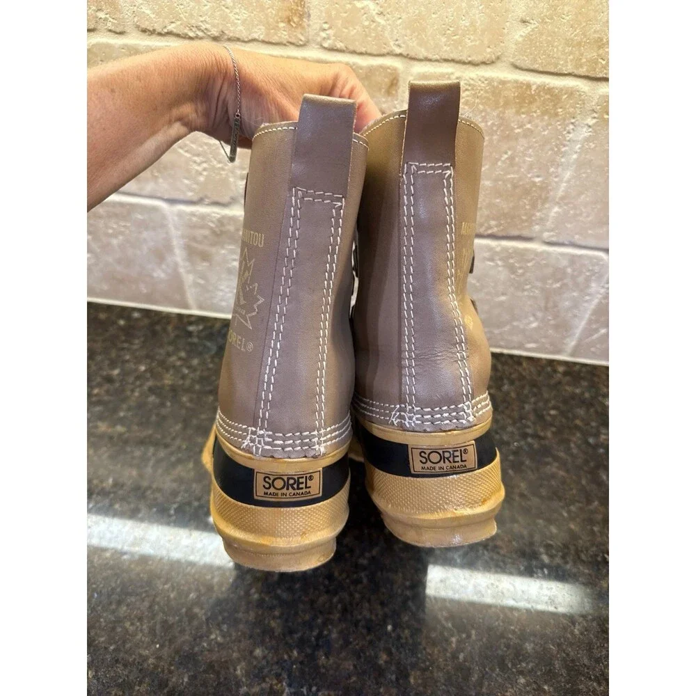 Sorel Vintage Manitou Boots with Liner Men’s 7 Women’s 9 EUC - Picture 4 of 6